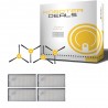 Zubehör Set, Zubehör Kit für Ecovacs Deebot D600, D601, D605 (Filter, Seitenbürste)
