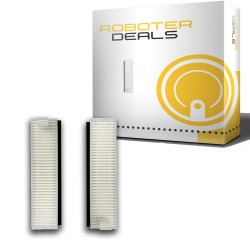 Feinstaub Filter mit Filterschutz (2 Stück) für Ecovacs Deebot OZMO Slim 10