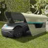 Design Garage NEO für YardForce (Orange) und Gardena (Türkis) Rasenmähroboter