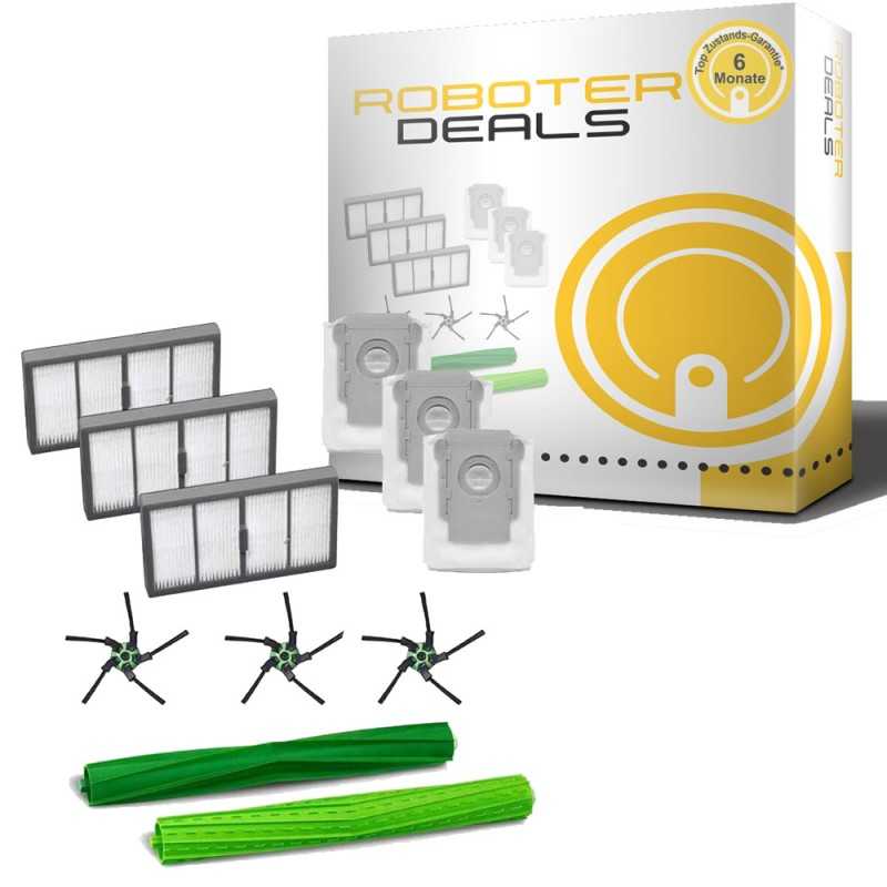 Zubehör Set für iRobot Roomba S9 und S9+ (3x Filter, 2x Hauptbürste, 3x Beutel, 3x Seitenbürste) Zubehör Set für iRobot Roomba S9 und S9+ (3x Filter, 2x Hauptbürste, 3x Beutel, 3x Seitenbürste)