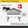 Echtholz Garage mit automatischen Tor (öffnet u. schließt automatisch)