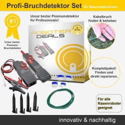 Kabelbruchdetektor Premium Set - Bruch im Begrenzungdraht finden und beheben