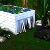 Echtholzgarage für Blumenbeete auf dem Dach (für Automower, Robomow, iMow, Bosch, Gardena geeignet)