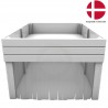 Echtholzgarage für Blumenbeete auf dem Dach (für Automower, Robomow, iMow, Bosch, Gardena geeignet)