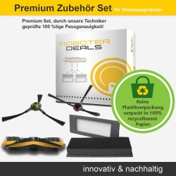 Zubehör-Set (Ersatzteile) für Ecovacs Deebot OZMO 610 (2x Filter, 1x Hauptbürste, 2x Seitenbürste)