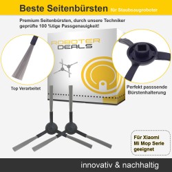 Seitenbürsten (2 Stück) Xiaomi Mi Mop P (Pro) u. Xiaomi Mijia STYJ02YM / STYJ02YMW Staubsaugroboter