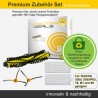 Zubehör Set (Ersatzteile) für Tesvor X500, X500Pro, T8, M1, S4, S6, A1 (2x Seitenbürsten, 1x Hauptbürste, 2x Filter)