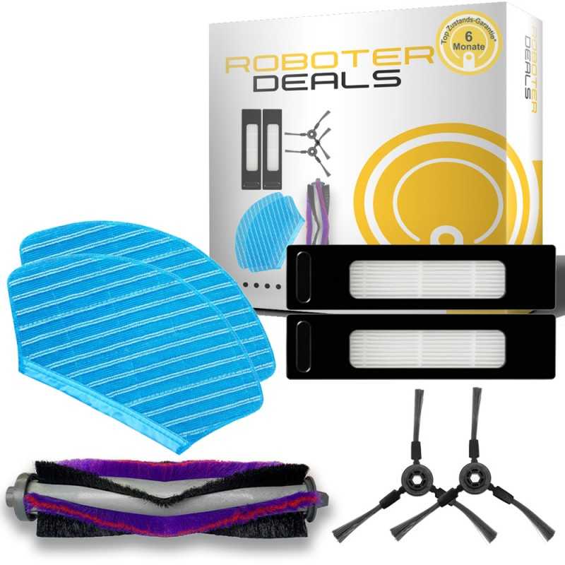 Zubehör Set für Midea M7 (2x Seitenbürste, 2x Filter, 2x Pad, 1x Hauptbürste) Zubehör Set für Midea M7 (2x Seitenbürste, 2x Filter, 2x Pad, 1x Hauptbürste)