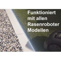 Rasenkanten Set (5 x 1 Meter länge) für sauberen Rasenschnitt an der Mähkante mit Mähroboter