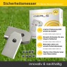 Sicherheits-Messer, Rasier-Klingen, Ersatzmesser 0,6 mm mit Schrauben (9 Stück) für alle Gardena Modelle