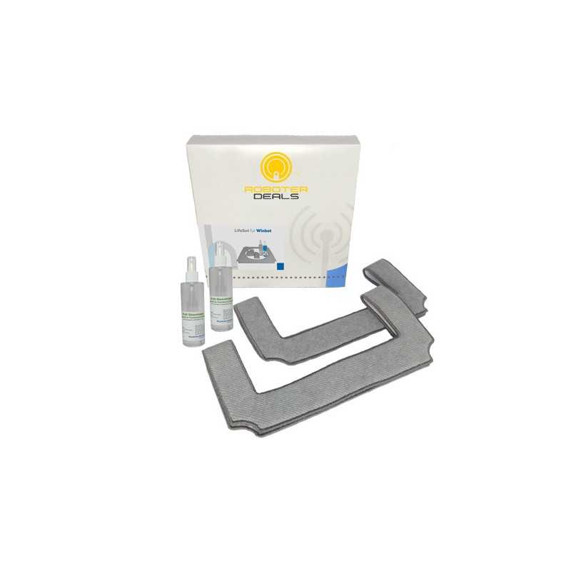 Roboter-Deals Zubehör-Set für Winbot X (2 x Microfaserpad, 2x Profi-Reiniger)