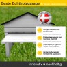 Echtholz Garage mit automatischen Tor (öffnet u. schließt automatisch)