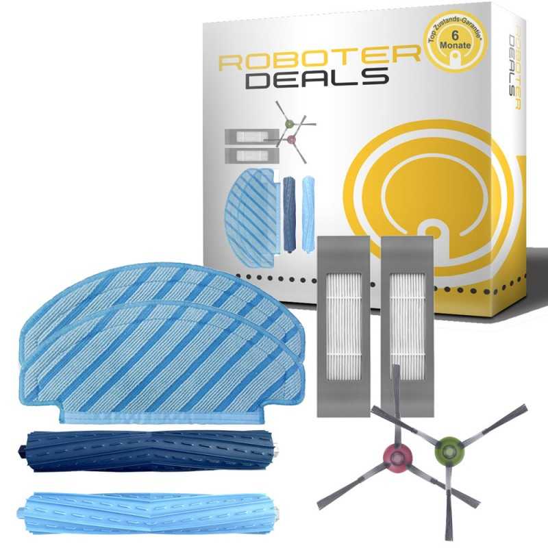 Zubehör Set (Ersatzteile) für Ecovacs Deebot T9 AIVI (2x Filter, 2x Hauptbürste, 2x Seitenbürste, 2x Pad) Zubehör Set (Ersatzteile) für Ecovacs Deebot T9 AIVI (2x Filter, 2x Hauptbürste, 2x Seitenbürste, 2x Pad)