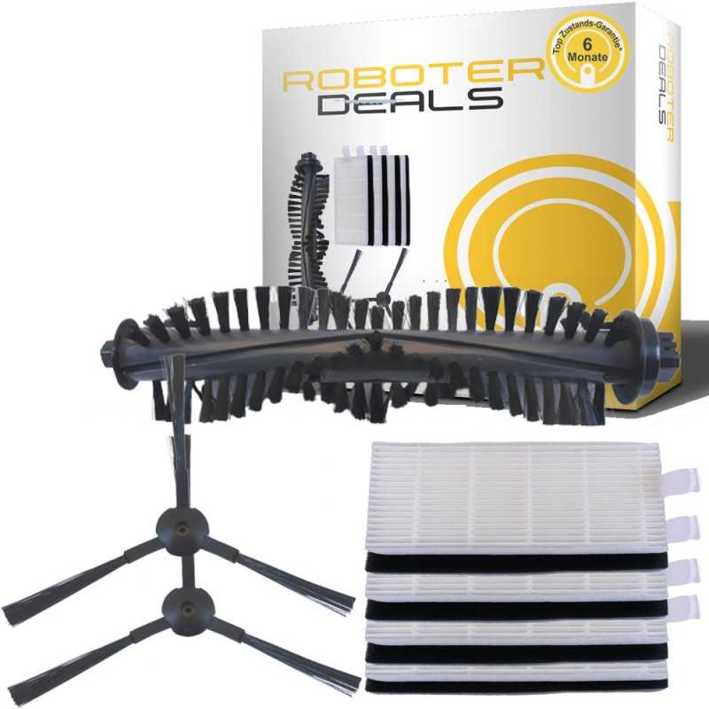 Zubehör-Set für ILIFE / ZACO A4 (1x Hauptbürste, 2 x Seitenbürste, 4 x Filter) Zubehör-Set für ILIFE / ZACO A4 (1x Hauptbürste, 2 x Seitenbürste, 4 x Filter)