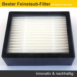 Feinstaubfilter, Ersatzfilter, Filter (2 Stück) für iRobot Roomba i3, i3+ und i4+