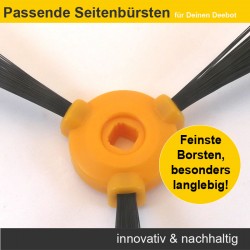 Zubehör Set (Ersatzteile) für Ecovacs Deebot D710 und D715 (4x Seitenbürste, 3x Filter, 1x Hauptbürste)
