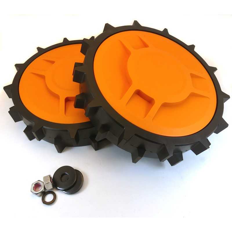 Original Off-Road Hinterrad, Reifen für Worx Landroid S500i, S300, M500, M700, M1000