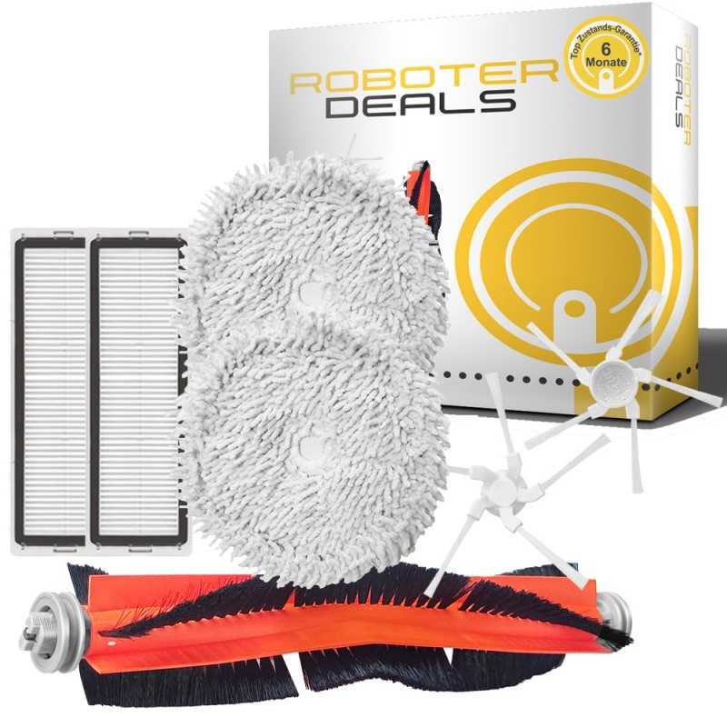 Zubehör Set, Ersatzteile Kit für Dreame W10 u. W10 Pro (2x Pad, 2x Seitenbürste, 2x Filter, 1x Hauptbürste) Zubehör Set, Ersatzteile Kit für Dreame W10 u. W10 Pro (2x Pad, 2x Seitenbürste, 2x Filter, 1x Hauptbürste)
