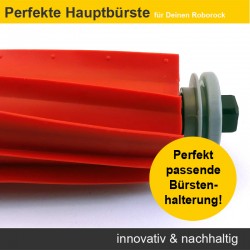 Zubehör Set, Ersatzteile für Roborock S7 MaxV Plus (2x Beutel, 2x Fi, 2x Pad, 2x SB 5arm schwarz, 1x HB)