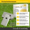 Sicherheits-Messer, Rasier-Klingen, Ersatzmesser 0,6 mm mit Schrauben (15 Stück) für alle Gardena Modelle