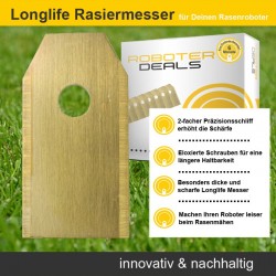 Titan Longlife Messer, Rasier-Klingen, Ersatzmesser 0,75 mm mit Schrauben (9 Stück) für Goat G1