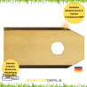 Titan Longlife Messer, Rasier-Klingen, Ersatzmesser 0,75 mm mit Schrauben (9 Stück) für Goat G1