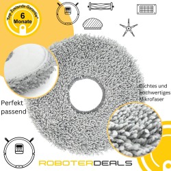 Mikrofaserpads, Ersatz-Mopp, Tücher (2 Stück) für Roborock Q Revo