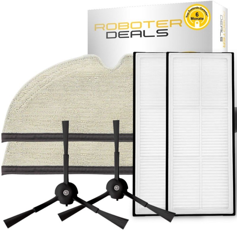 Zubehör Set, Ersatzteile Kit für Roborock Q5, Q5 Plus, Q5 Pro, Q5 Pro Plus (2x Seitenbürste, 2x Filter, 2x Pad) Zubehör Set, Ersatzteile Kit für Roborock Q5, Q5 Plus, Q5 Pro, Q5 Pro Plus (2x Seitenbürste, 2x Filter, 2x Pad)