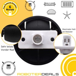Vorderrad, Reifen, Rad für Roborock S6, S6 Pure, S6 MaxV