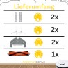 Zubehör Set, Ersatzteile Kit für Dreame D9 Plus (1x Hauptbürste, 2x Filter, 2x Pad, 2x Seitenbürste)