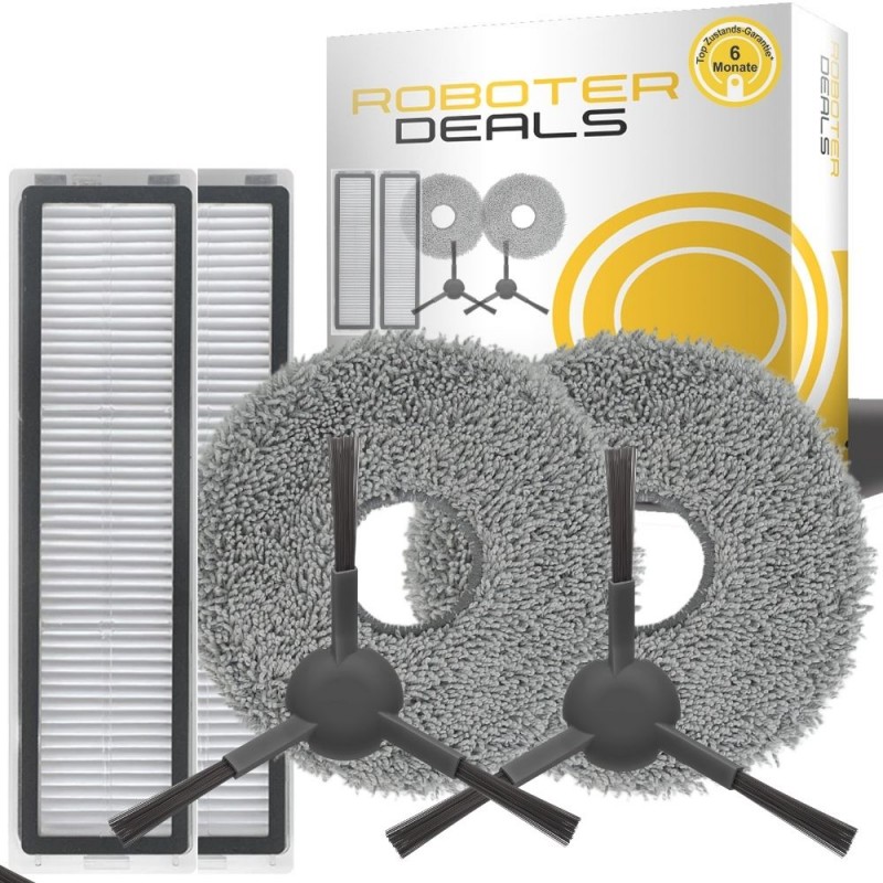 Zubehör Set, Ersatzteile für Dreame L20 Ultra (2x Filter, 2x Seitenbürste, 2x Pad) Zubehör Set, Ersatzteile für Dreame L20 Ultra (2x Filter, 2x Seitenbürste, 2x Pad)