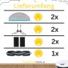 Zubehör Set, Ersatzteile Kit für Yeedi Cube (2x Seitenbürste, 2x Filter, 2x Pad, 1x Hauptbürste)